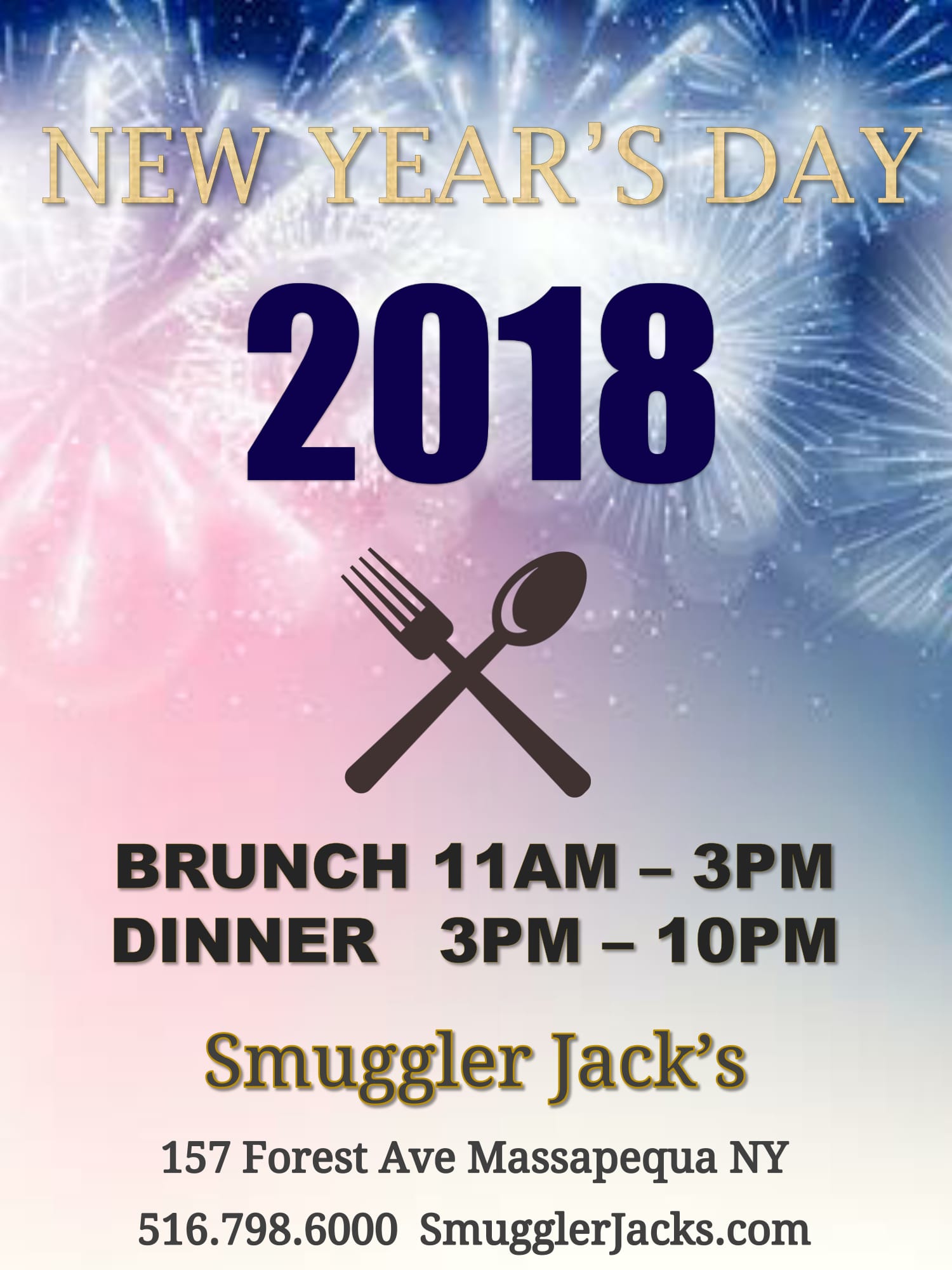 New Years Day Dinner Flyer - Smugglers-1 - Smuggler Jacks